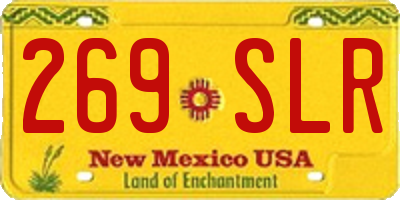NM license plate 269SLR