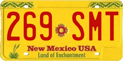 NM license plate 269SMT