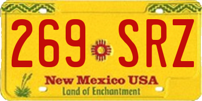 NM license plate 269SRZ