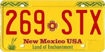 NM license plate 269STX