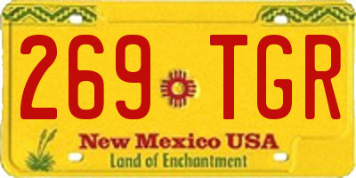 NM license plate 269TGR