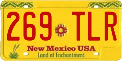 NM license plate 269TLR