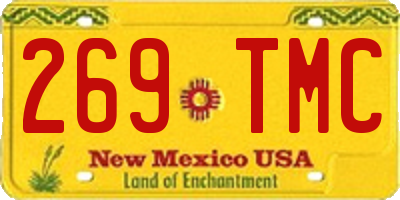 NM license plate 269TMC