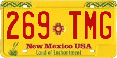 NM license plate 269TMG