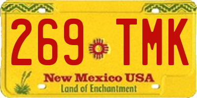 NM license plate 269TMK