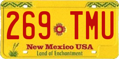 NM license plate 269TMU