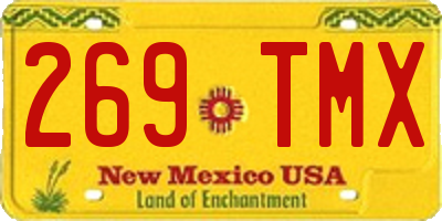 NM license plate 269TMX