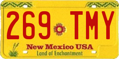 NM license plate 269TMY