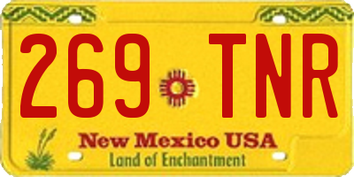 NM license plate 269TNR
