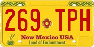 NM license plate 269TPH