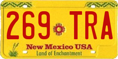 NM license plate 269TRA