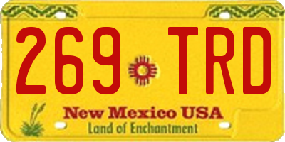 NM license plate 269TRD