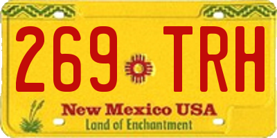 NM license plate 269TRH