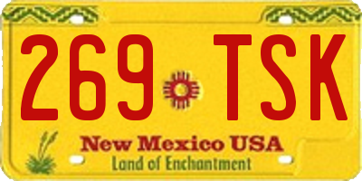 NM license plate 269TSK