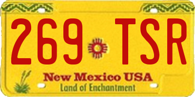 NM license plate 269TSR