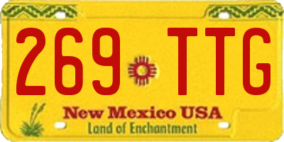 NM license plate 269TTG
