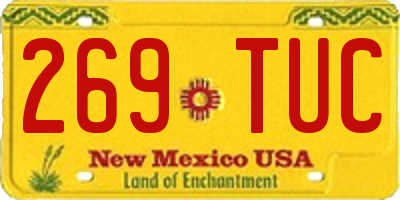 NM license plate 269TUC