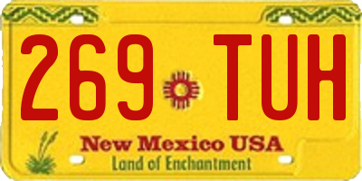 NM license plate 269TUH