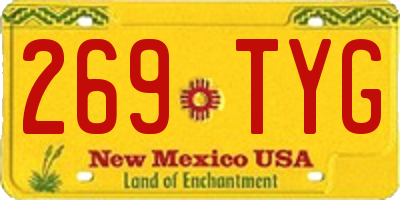 NM license plate 269TYG