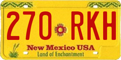 NM license plate 270RKH