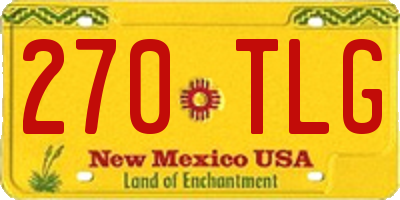 NM license plate 270TLG