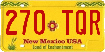 NM license plate 270TQR