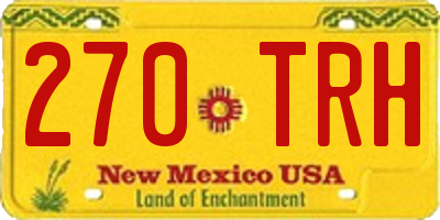 NM license plate 270TRH