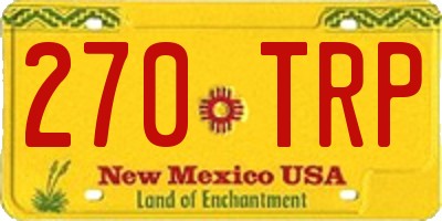 NM license plate 270TRP