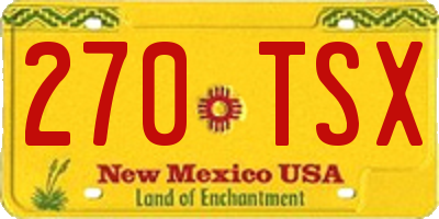 NM license plate 270TSX