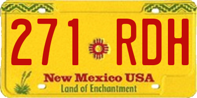 NM license plate 271RDH