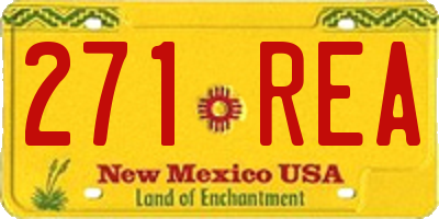 NM license plate 271REA