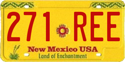 NM license plate 271REE