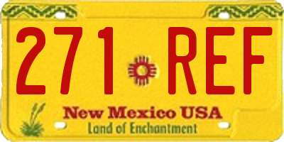 NM license plate 271REF