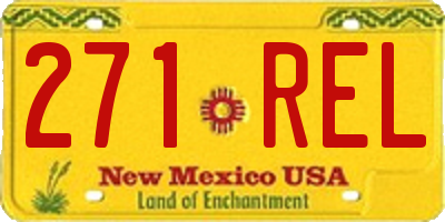 NM license plate 271REL