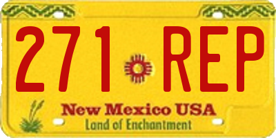 NM license plate 271REP