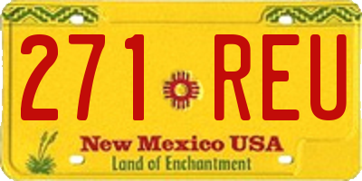 NM license plate 271REU