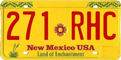 NM license plate 271RHC