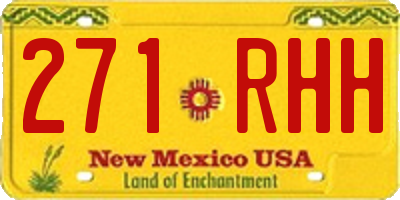 NM license plate 271RHH