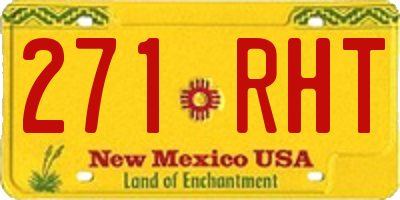NM license plate 271RHT