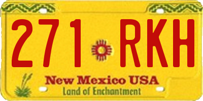 NM license plate 271RKH