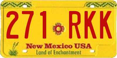 NM license plate 271RKK