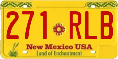 NM license plate 271RLB