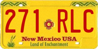 NM license plate 271RLC