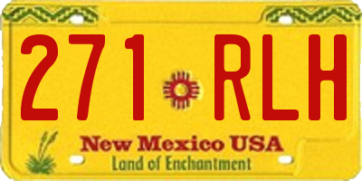 NM license plate 271RLH