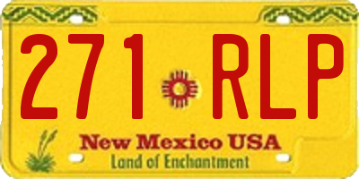 NM license plate 271RLP
