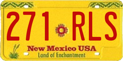 NM license plate 271RLS