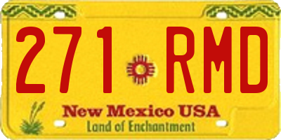NM license plate 271RMD