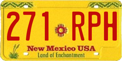 NM license plate 271RPH