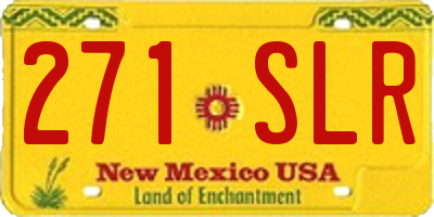 NM license plate 271SLR