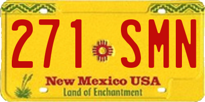 NM license plate 271SMN